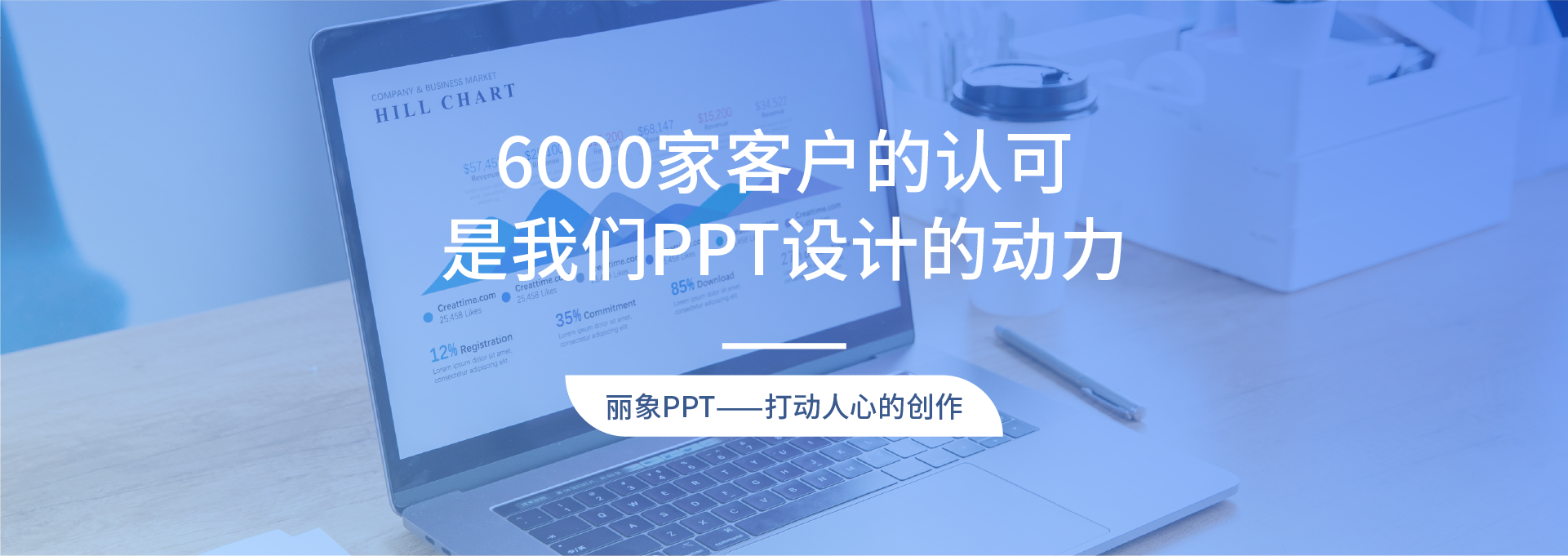 6000家客户的认可是我们PPT设计的动力